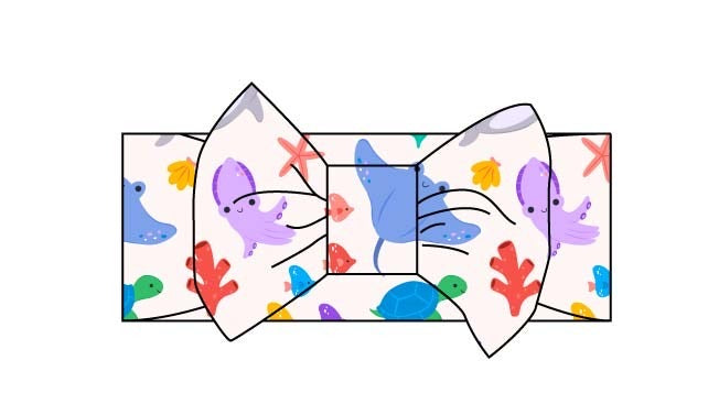Ocean Animal "SEAS the day" Luxe Bow
