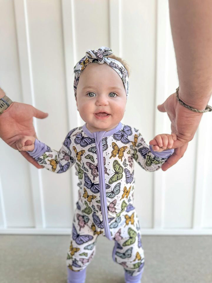 Butterfly "Sweet Flutters" Bamboo Zippy