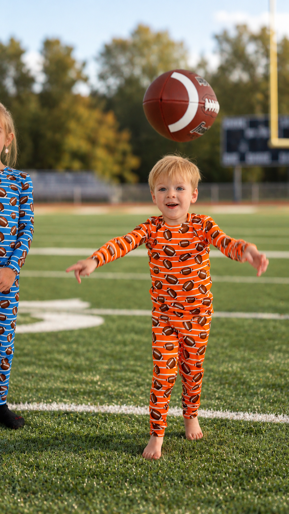 Orange Football Two-Piece