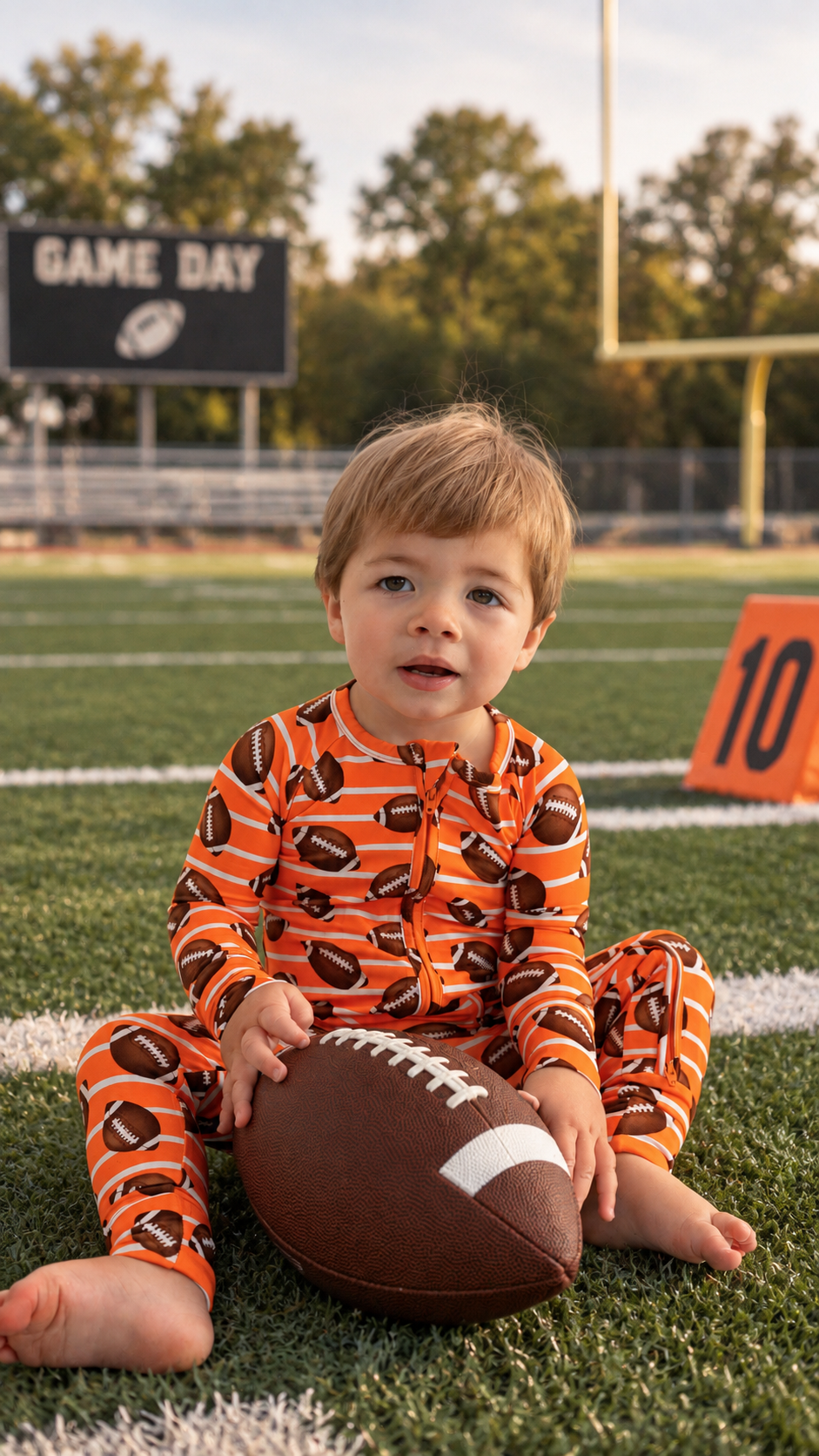 Orange Football Zippy