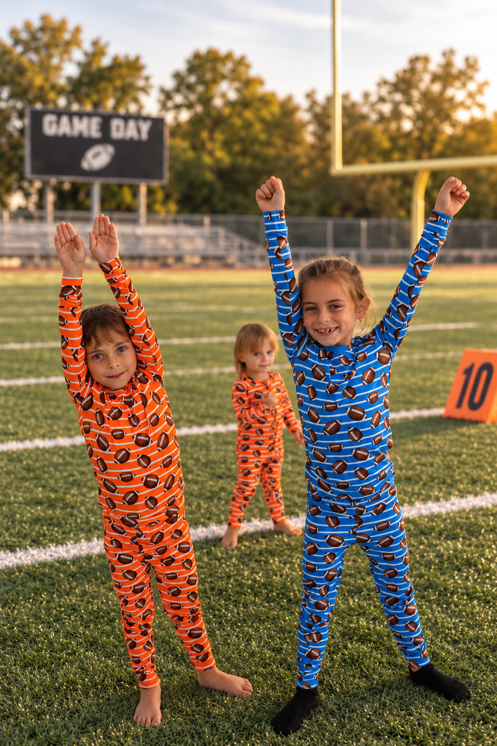 Blue Football Two-Piece