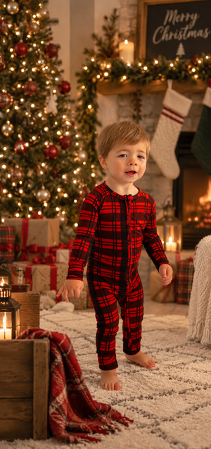 Christmas Plaid Zippy
