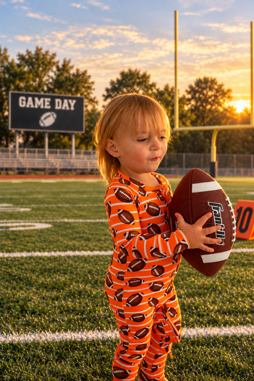 Orange Football Zippy