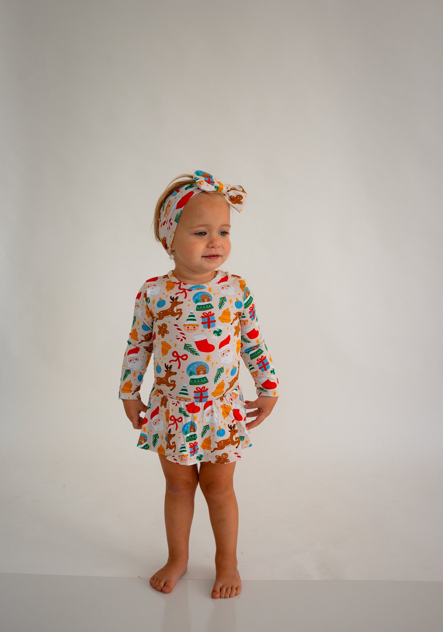 Classic Christmas Long Sleeve Romper