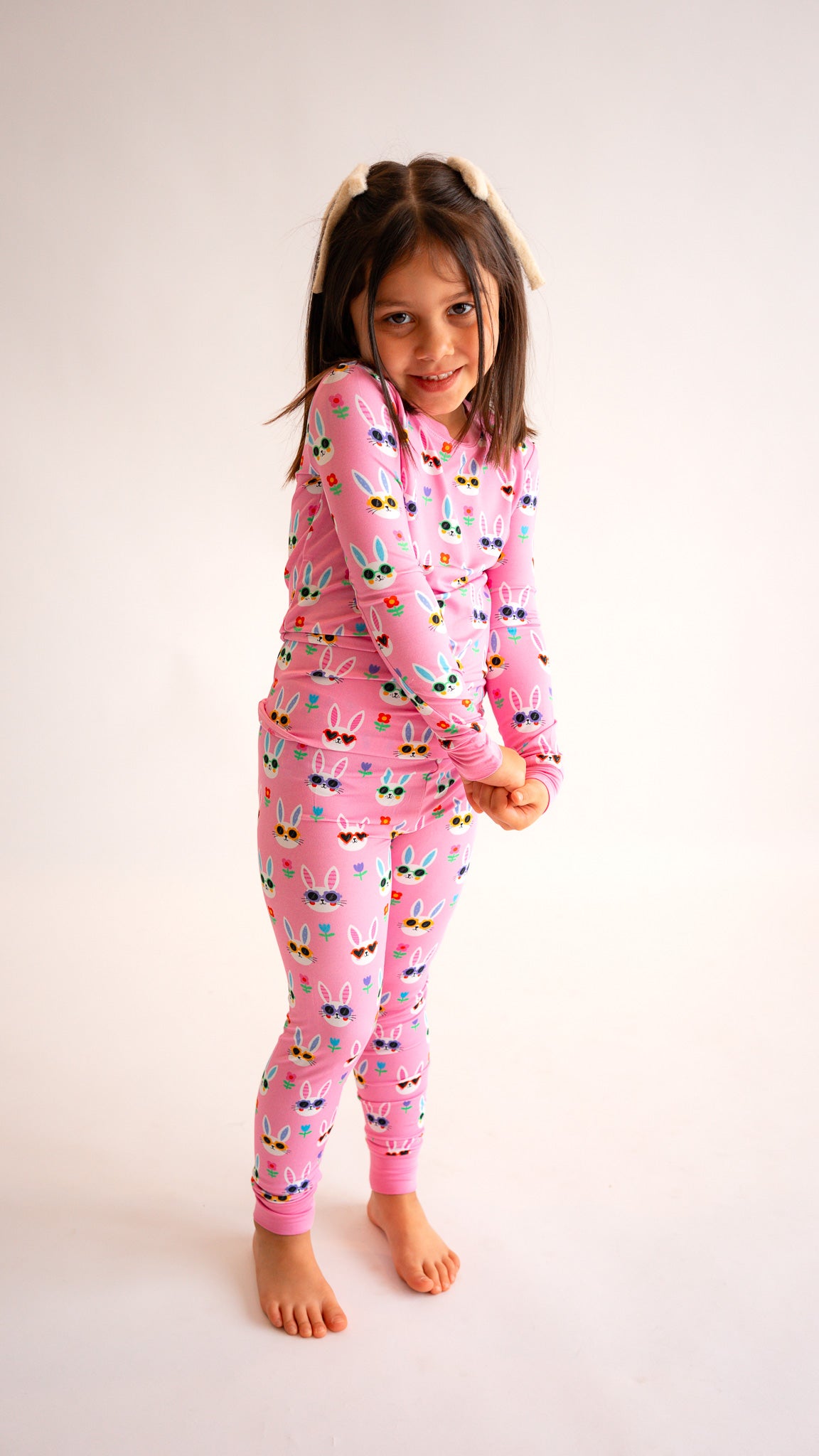 Sunny Bunnies Two-Piece Bamboo Pajamas