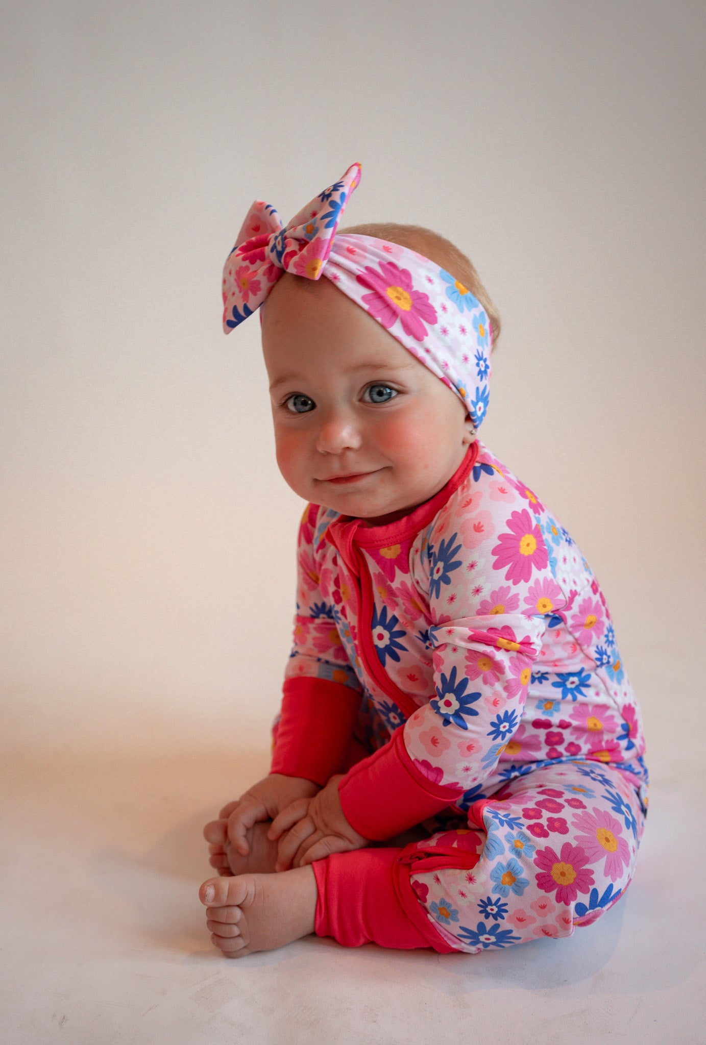 Summer Floral Luxe Bow