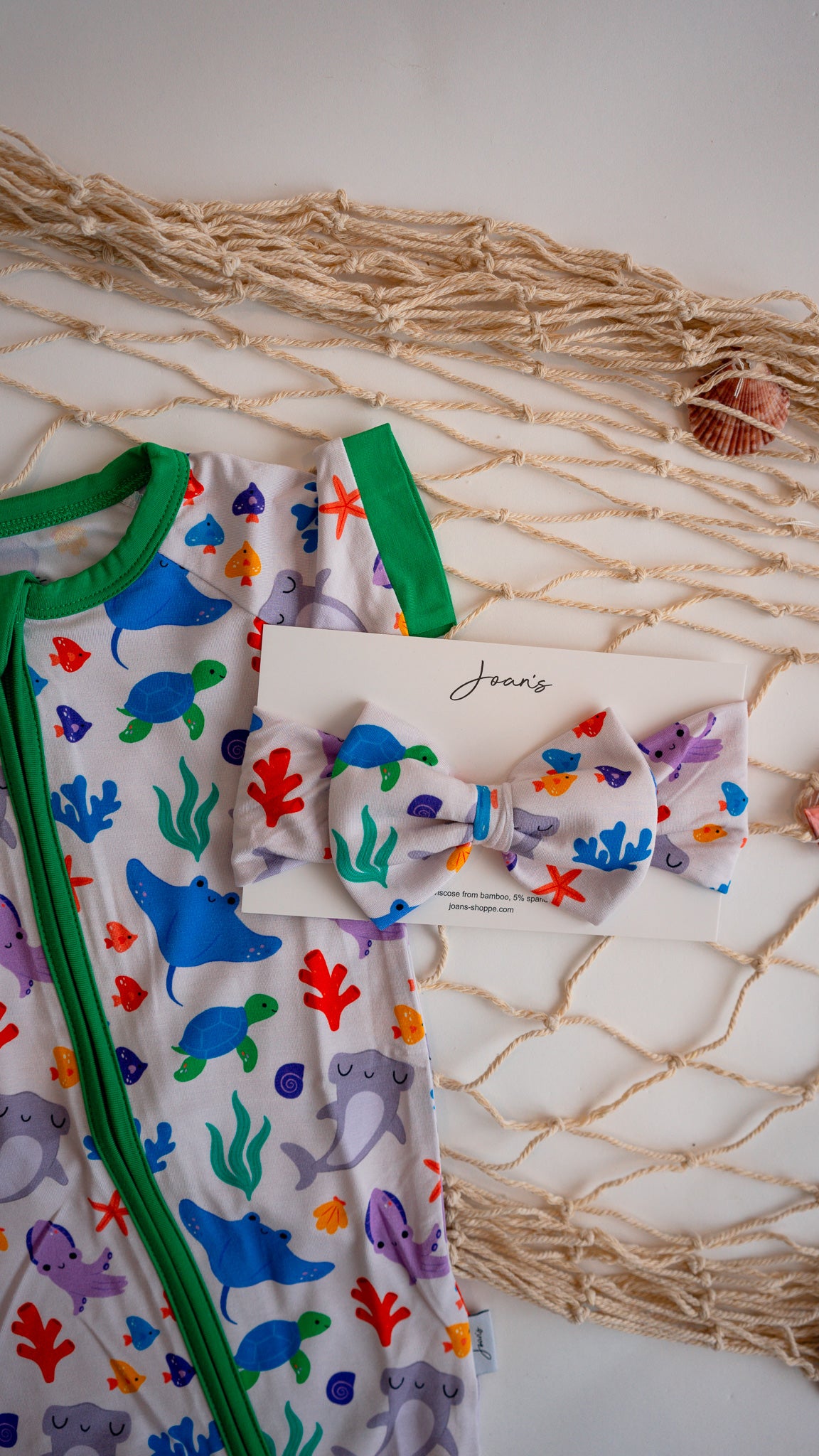 Ocean Animal "SEAS the day" Luxe Bow