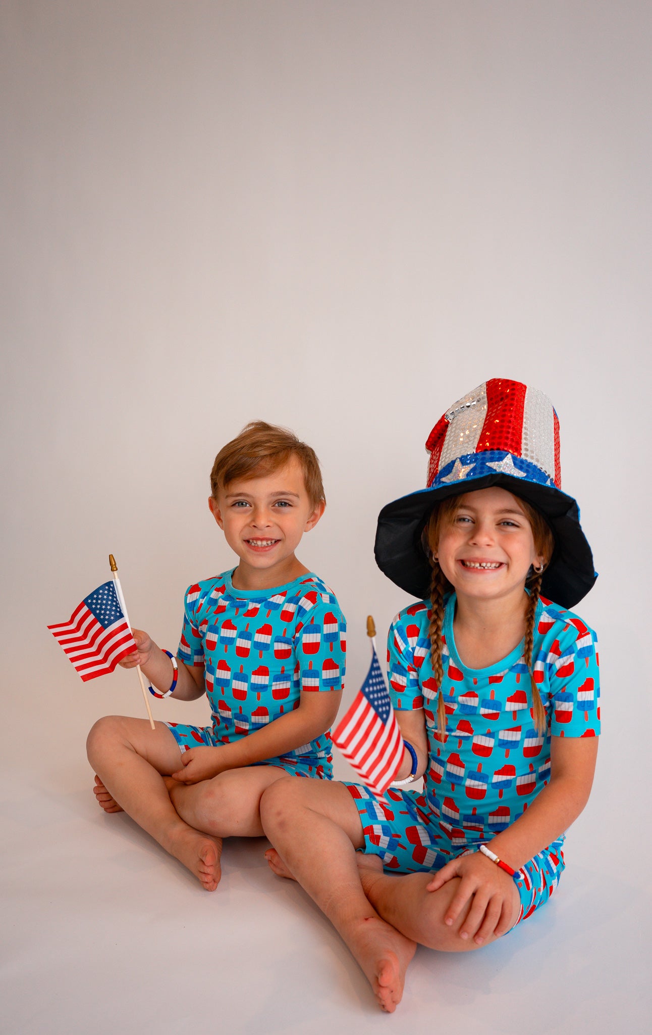 4th of July Two-Piece Short Sleeve & Shorts