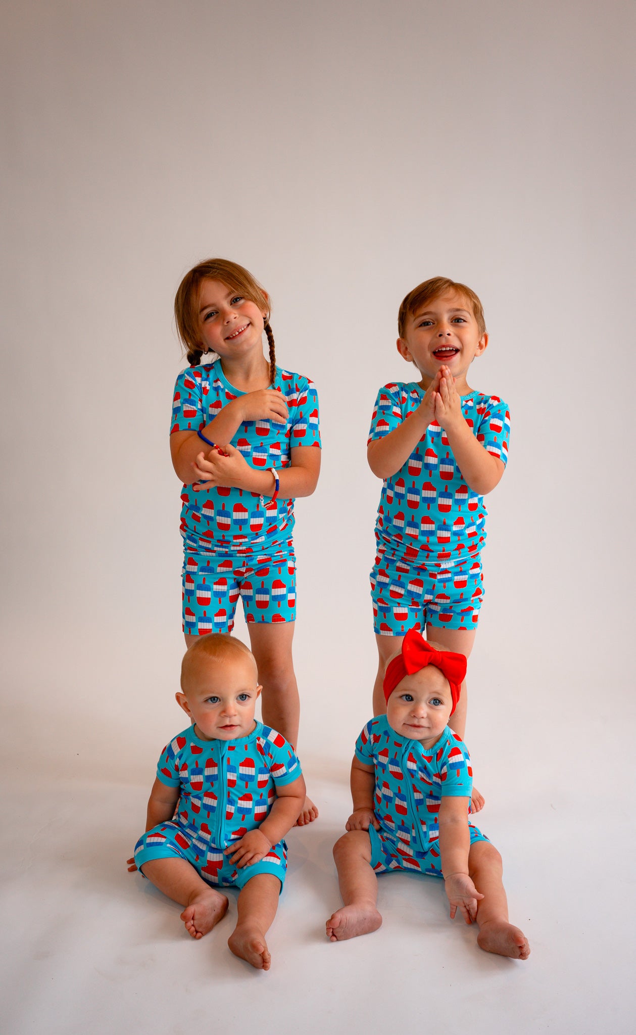 4th of July Two-Piece Short Sleeve & Shorts