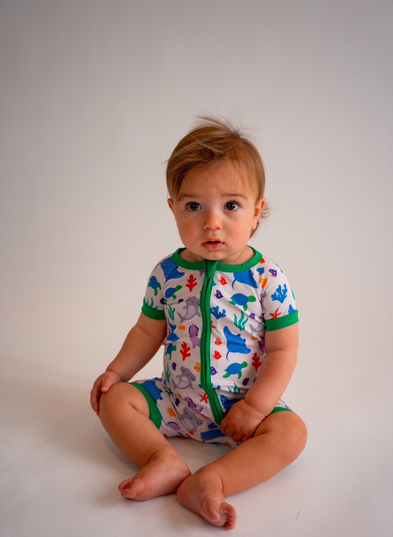 Ocean Animals "SEAS the day" Shortie