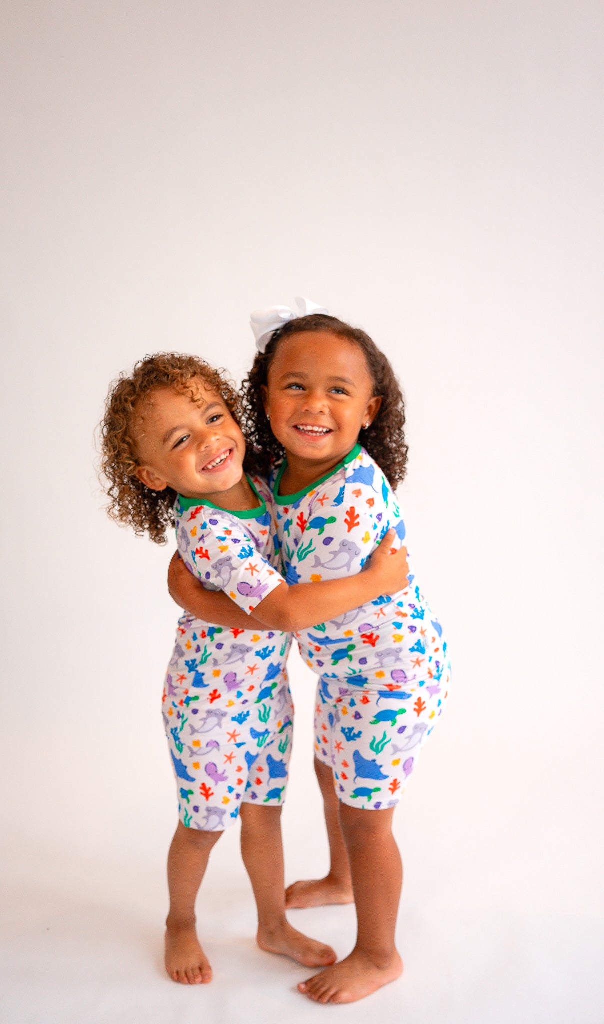 Ocean Animal "SEAS the day" Two Piece Short Sleeve & Shorts