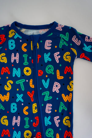 Alphabet "A to Zzz" Two Piece Pajamas