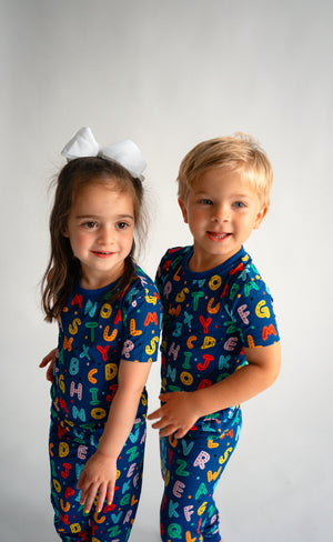 Alphabet "A to Zzz" Two Piece Pajamas