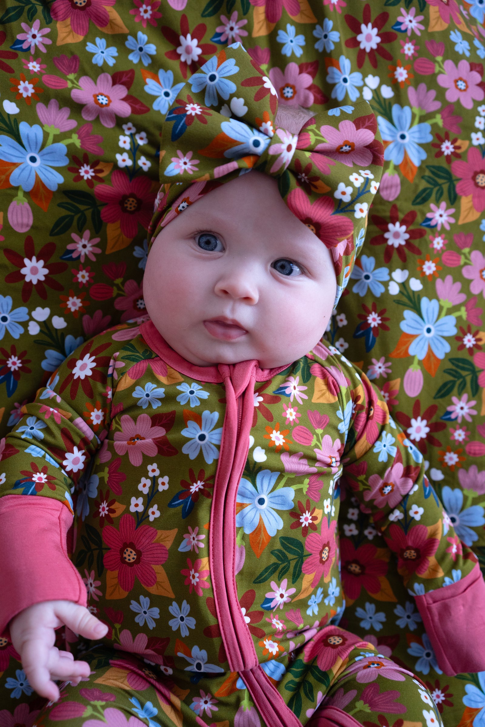 Fall Floral "Shades of Autumn"  Bamboo Blanket