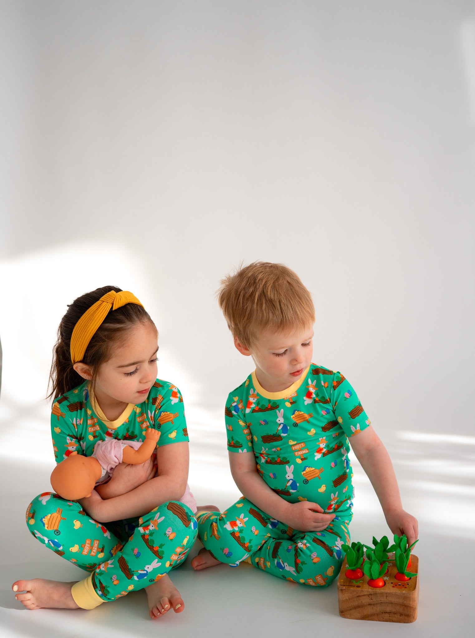 Easter (Cotton Tail Cutie) Two-Piece Bamboo Pajamas