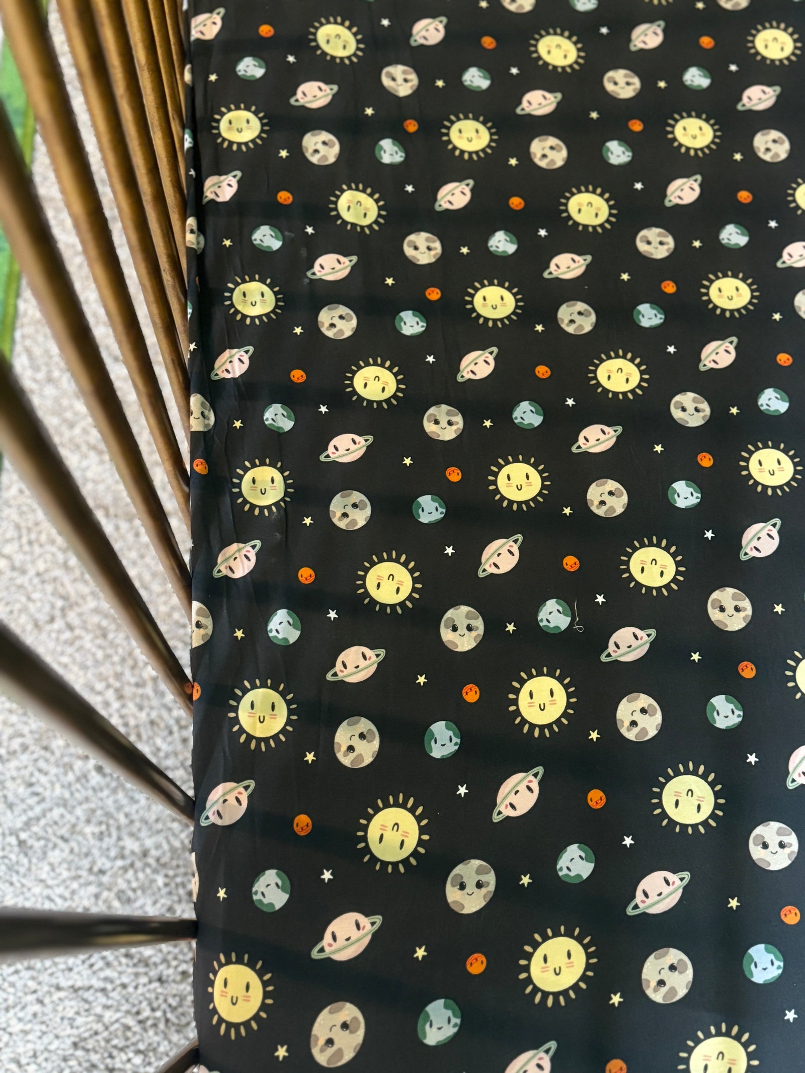 Solar System Twin Sheets with Pillowcase "Cosmic Cuties"