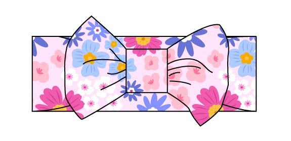 Summer Floral Luxe Bow