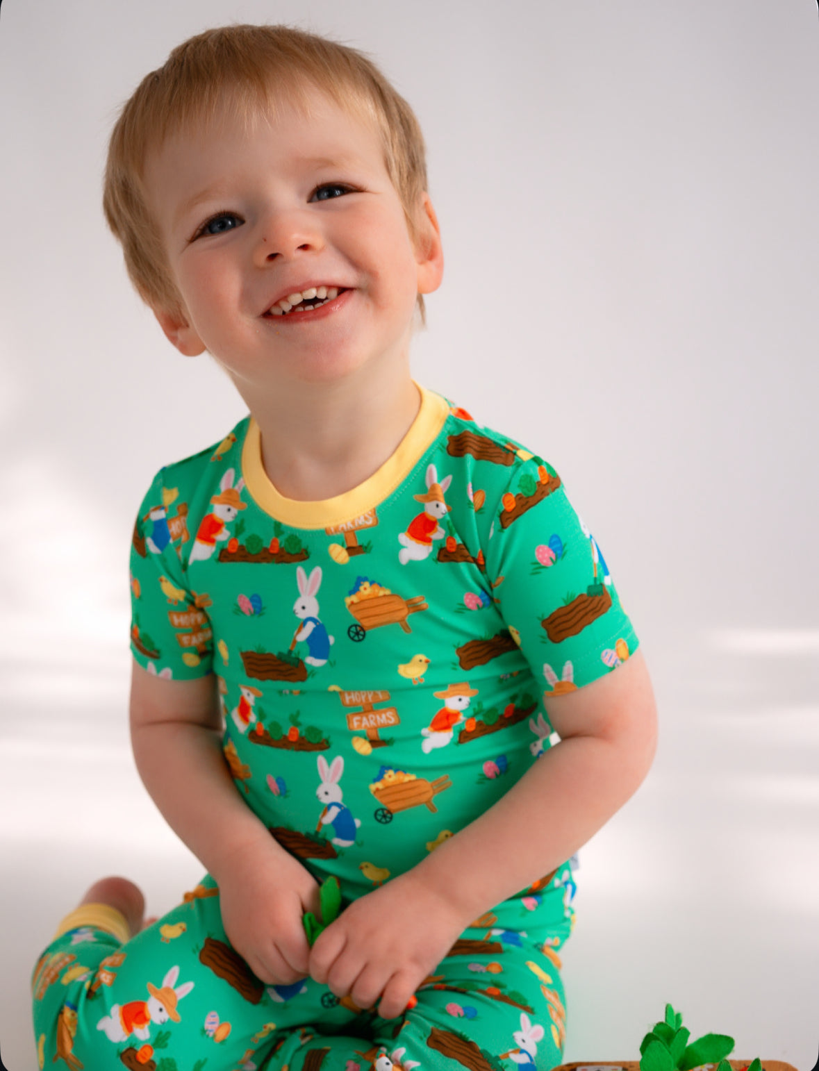 Easter (Cotton Tail Cutie) Two-Piece Bamboo Pajamas