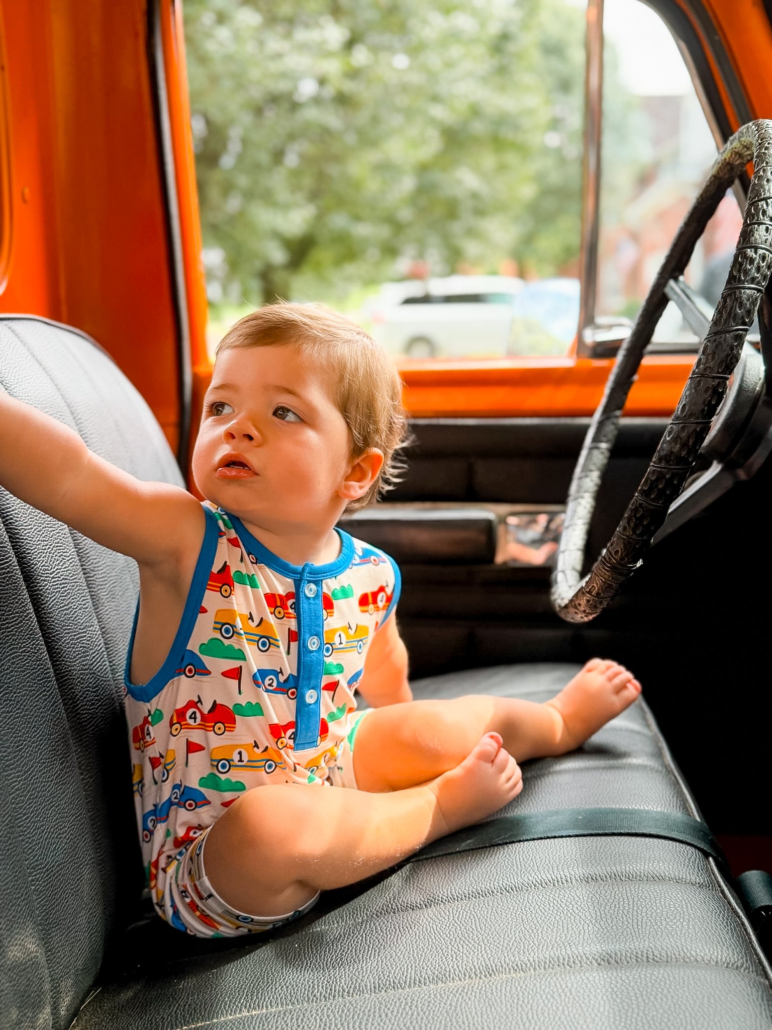 Vintage Car Tank Romper (RTS)