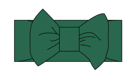 Camping "S'more Snoozes"  Green Luxe Bow