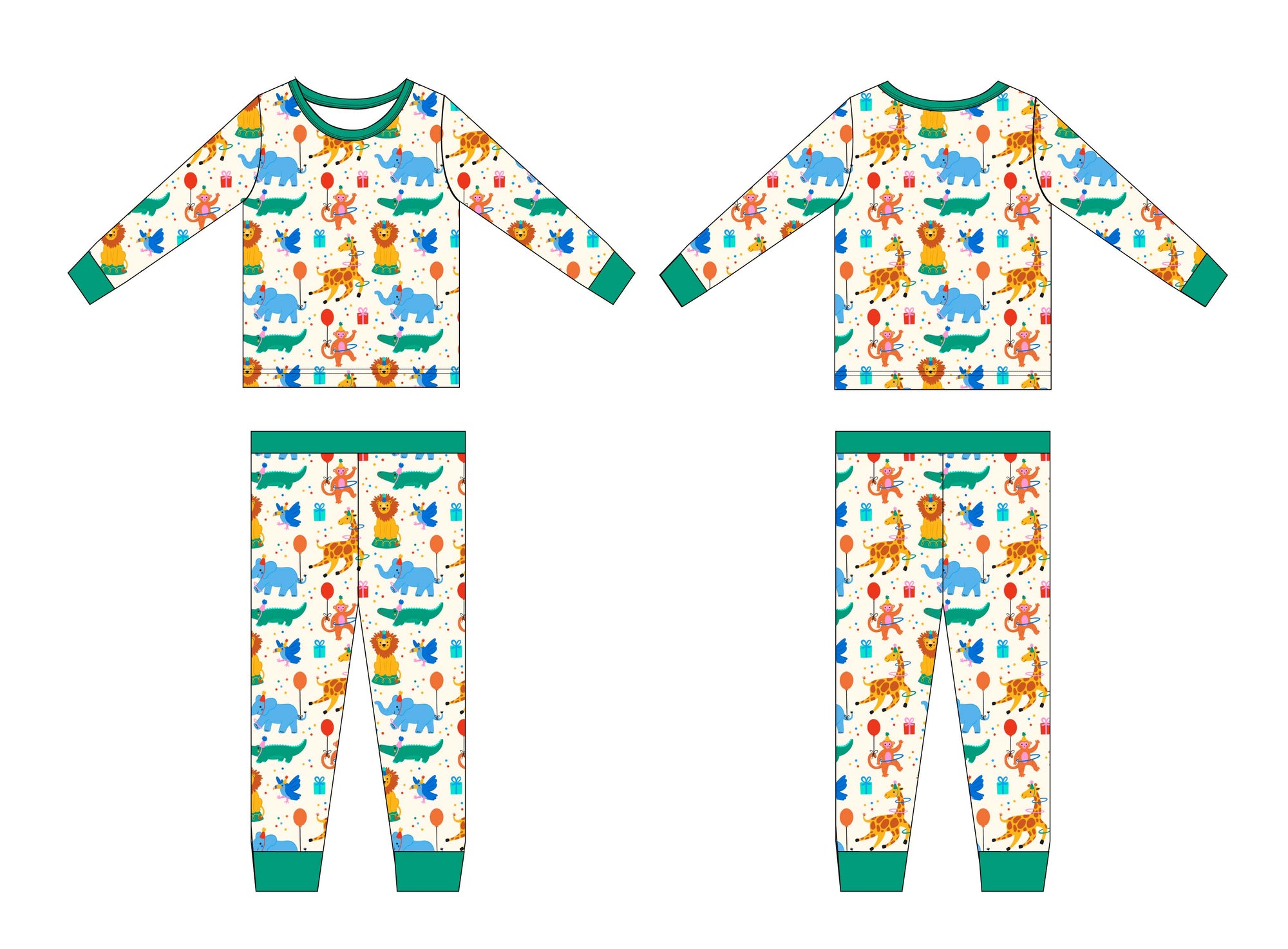 Party Animal Two Piece Pajamas