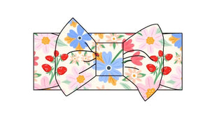 Strawberry Fields Floral Luxe Bow